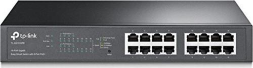 Tl-Sg1016Pe 8 Port Poe+ 16 Port 10-100-1000 Mbps Switch Çelik Kasa Rack Mount