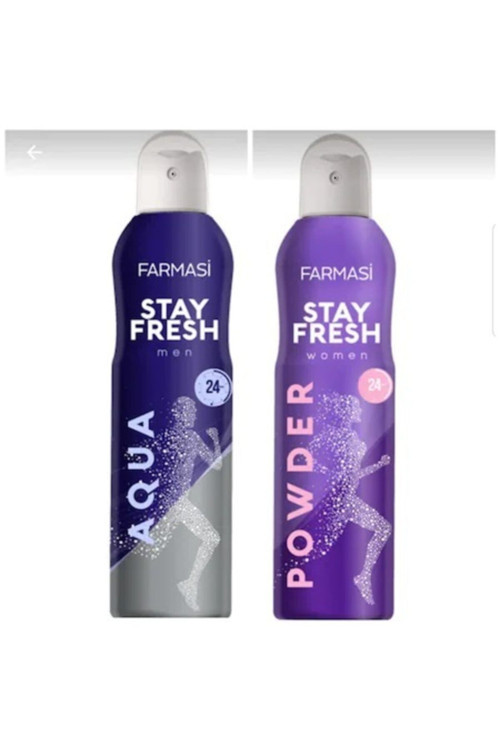 Stay Fresh Aqua Erkek - Powder Kadın Deodorant 150Ml