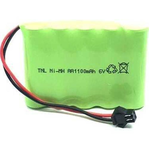 6V 1100mAh Siyah Soketli Oyuncak Araba Pili