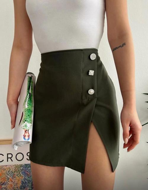 Üç Taşlı Mini Etek