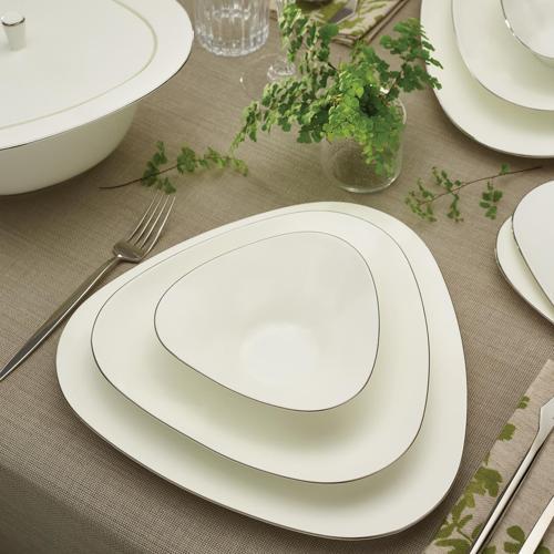 Fine Pearl Extra Trio 62 Parça 12 Kişilik Yemek Takımı Platin