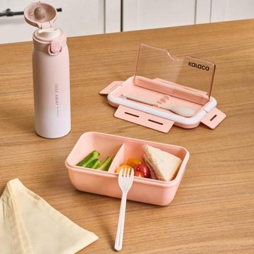Fusca Çatal Kaşıklı Lunch Box Pudra