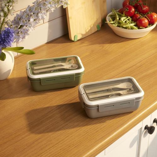 Fusca Çatal Kaşıklı Lunch Box Yeşil