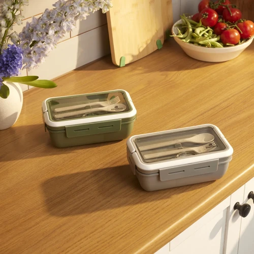 Fusca Çatal Kaşıklı Lunch Box Yeşil