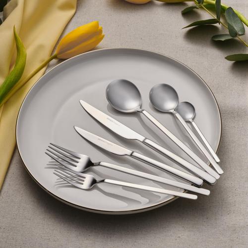 Elegance Gale Platin 12 Kişilik 84 Parça Çatal Kaşık Bıçak Takımı