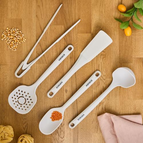 Chef's Star 5 Parça Servis Seti Krem