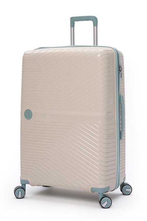 Exclusive Pro Polipropilen Büyük Boy Kırılmaz Valiz Bej - Mavi 5239