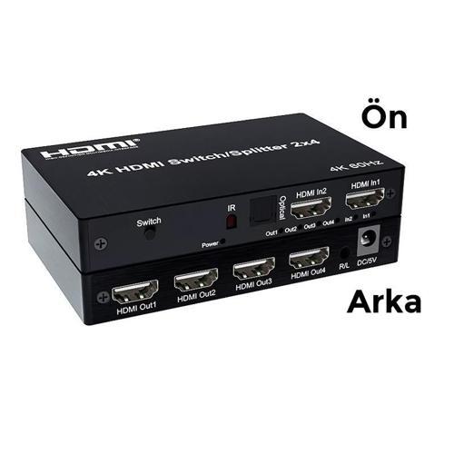 SLine 2x4 HDMI Switch-Splitter 4Kx2K
