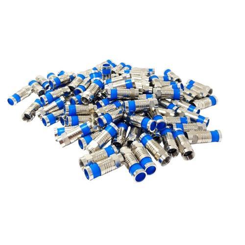 E326A RG6 Sıkmalı F Konnektör - 100Adet