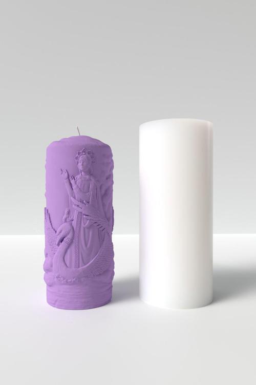 Aşk Tanrıçası Lada Mum Silikon Kalıp -  Mitoloji Aşk Ve Güzellik Tanrıçası Mum Kalıbı 12 X 5.6 Cm