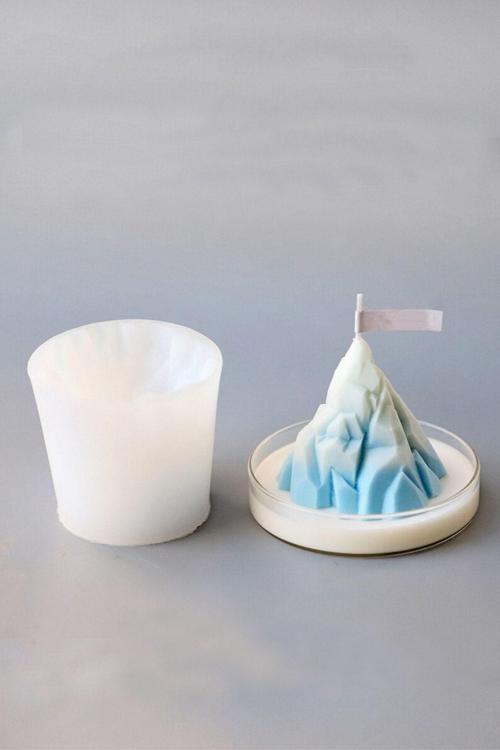 Buz Dağı Mum Silikon Kalıp - Dekoratif Mum Silikon Kalıp