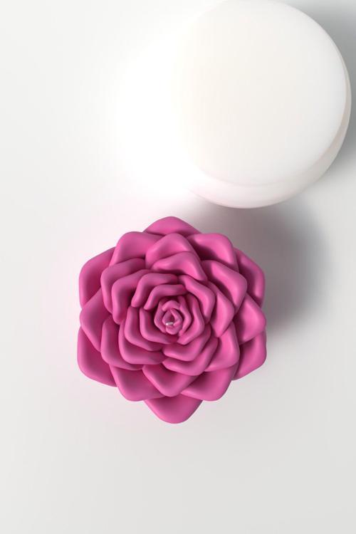 Dekoratif Büyük Gül Mum Silikon Kalıp - Rose Kalıp, Büyük Gül, Şakayık Mum Kalıbı  5X10 Cm
