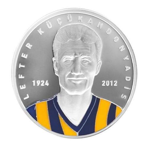 Lefter Küçükandonyadis Ahşap Kutulu Gümüş Sikke Coin