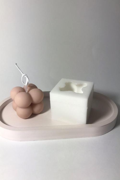 Mini Bubble Mum Silikon Kalıp, Mini Bubble Candle