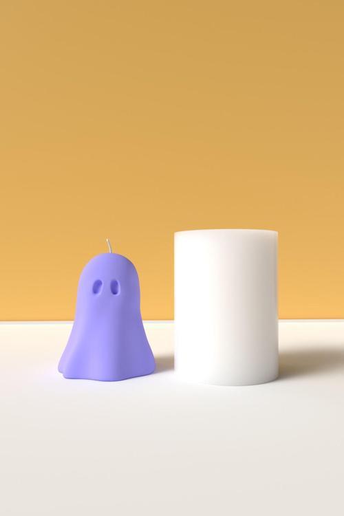 Hayalet Mum Silikon Kalıp - Ghost Mum Kalıbı Mum Yapım Malzemeleri