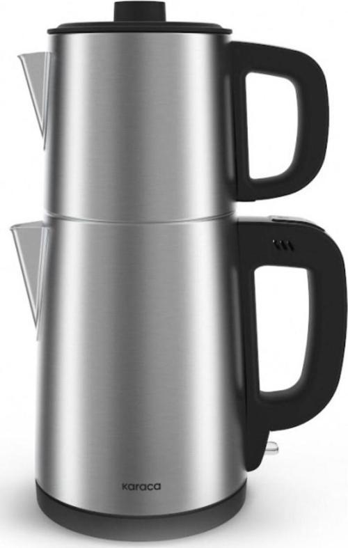TeaBig XL 35 Çay Bardağı Kapasiteli 2 in 1 Çelik Çay Makinesi ve Su Isıtıcı Inox