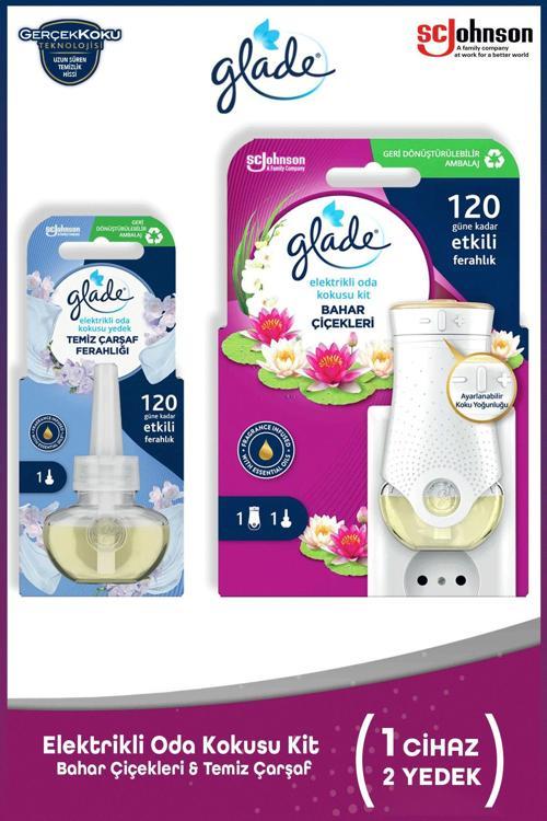 Elektrikli Oda Kokusu Kit Bahar Çiçekleri & Yedek Temiz Çarşaf Ferahlığı