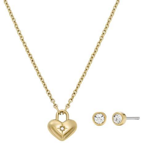 JF04881SET Kalpli Kadın Kolye ve Küpe Seti