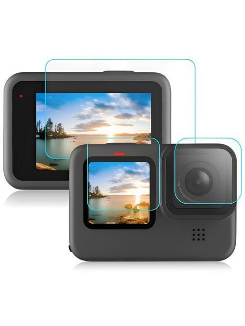 GoPro Hero 9/10/11/12 Tamperli 3 Parça Kırılmaz Cam Ekran Koruyucu