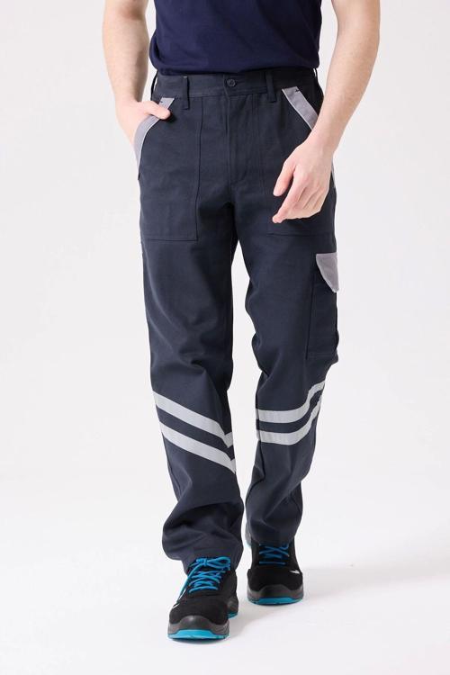 Kışlık Gabardin %100 Pamuk Reflektörlü Kargo Cepli Kışlık Iş Pantolonu