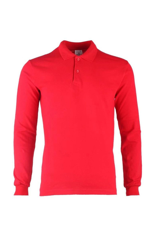 Padus %100 Pamuk Polo Yaka Uzun Kollu T-Shirt Şık Ve Konforlu İş Ve Genel Kullanım