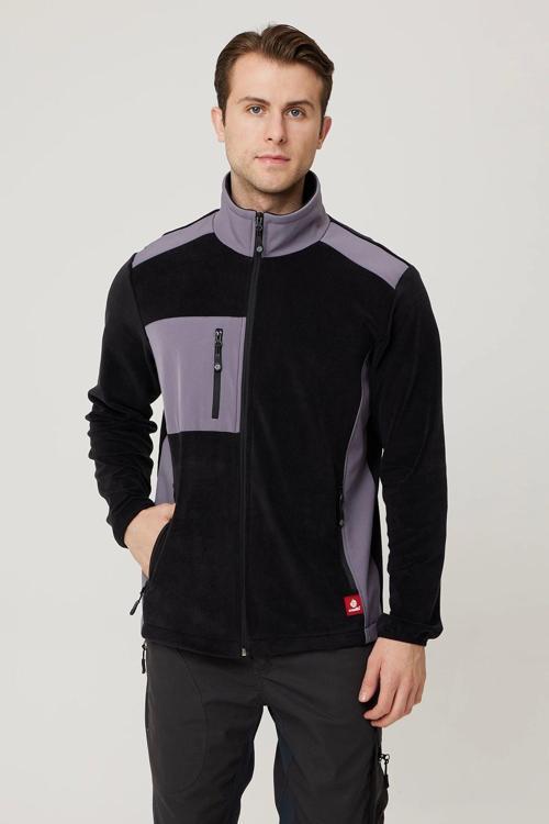 Outdoor Sıcak Ve Dayanaklı Polar İş Montu İş İnşaat Otomotiv Fabrika Endüstri Çalışanları