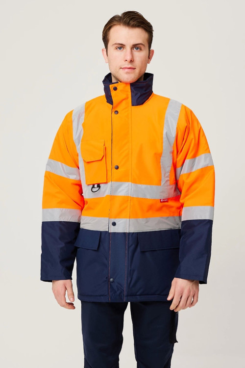 Su Geçirmez Softshell Kapüşonlu Dayanıklı Reflektörlü İnşaat Sanayi Otomotiv Endüstri İş Montu