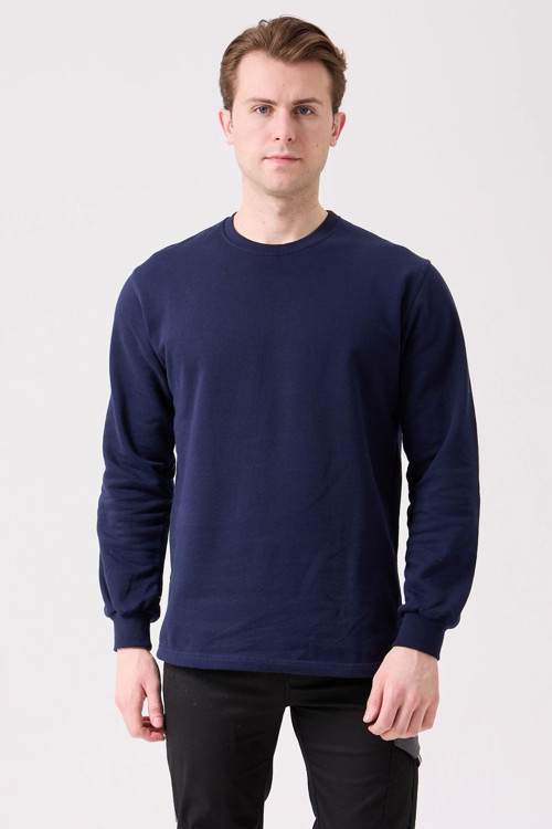 Galanthus Basic Sweatshirt - Uzun Kollu, Pamuklu, Rahat Kesim, Günlük Ve İş Kullanımı İçin