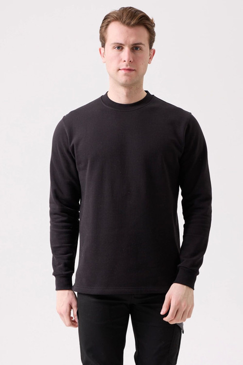 Galanthus Basic Sweatshirt - Uzun Kollu, Pamuklu, Rahat Kesim, Günlük Ve İş Kullanımı İçin