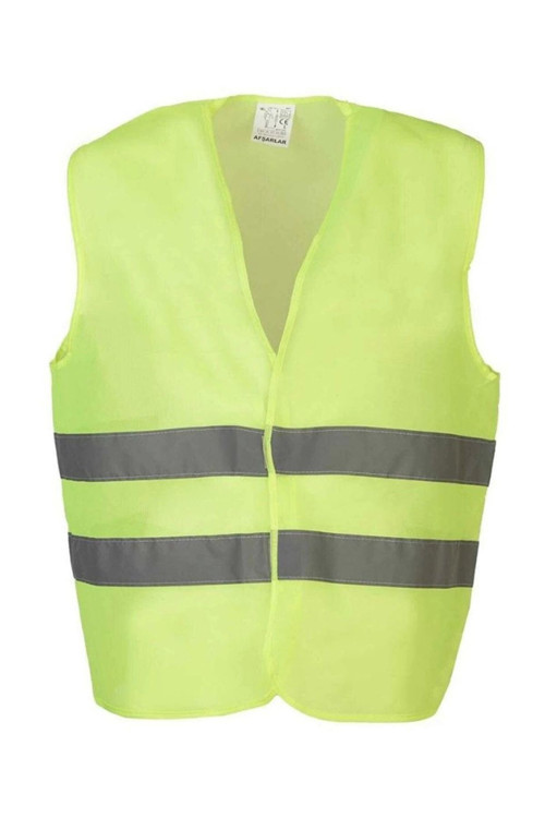 Hi-Vis Turuncu Fosforlu Reflektörlü İş Güvenliği Yeleği Yüksek Görünürlük Trafik & İnşaat