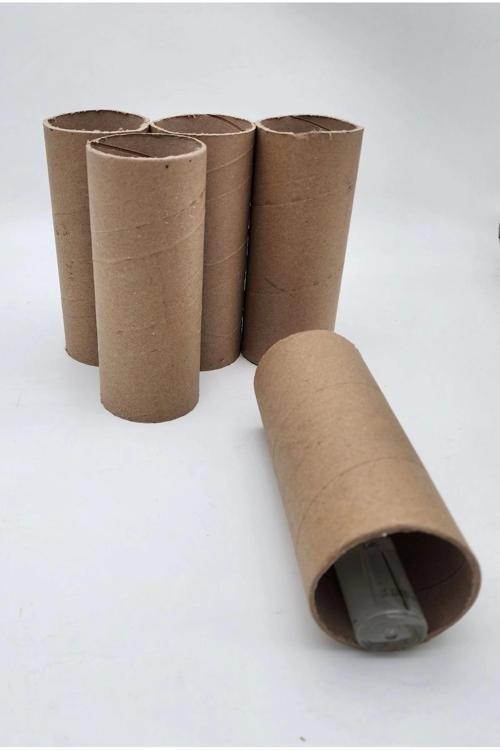 1 ADET Rulo Kargo Tüpü Silindir Kutu Karton Masura Postüp Korumalık Kutu 20 Cm Uzunluk 8Cm Çap