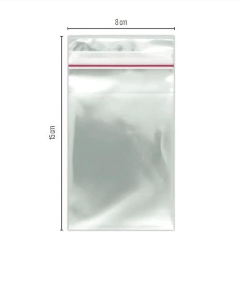 1000 ADET Bantlı Jelatin 8x15 Cm Yapışkanlı Poşet Naylon Torba