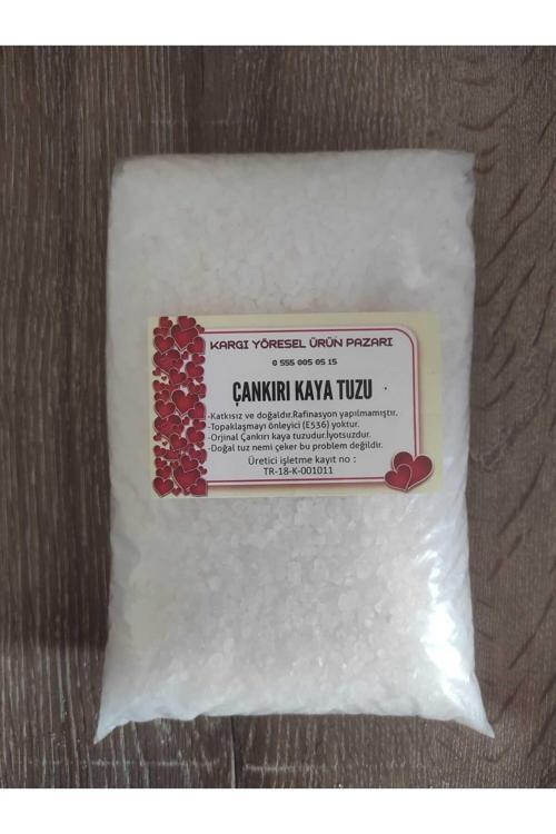 Çankırı Kaya Tuzu-(5 Kg) Iri Değirmenlik Kristal Tuz Katkısız Ve Doğal