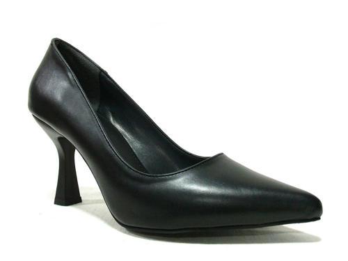 Siyah Anatomik Stiletto Topuklu Ayakkabı