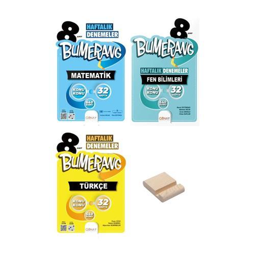 LGS 8. Sınıf Bumerang 32 Haftalık Matematik Fen Bilimleri ve Türkçe Denemeleri 3lü Set