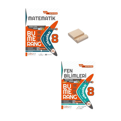 LGS 8. Sınıf Bumerang Etkinlikli Defter Matematik ve Fen Bilimleri