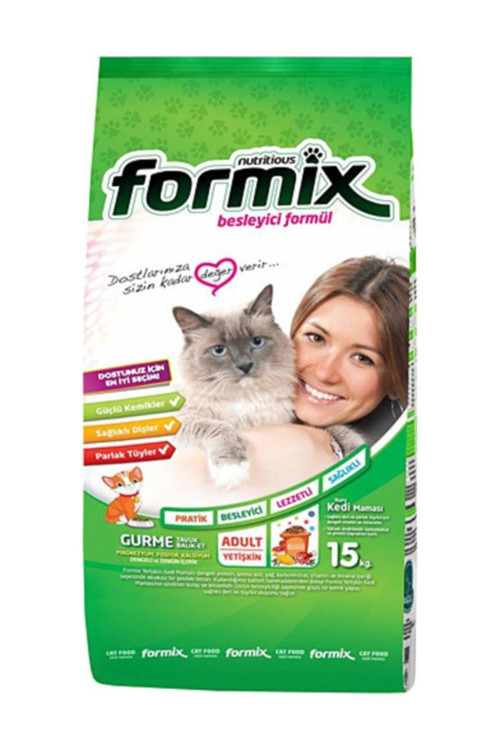 Formix Gurme Tavuklu Ve Balıklı Yetişkin Kedi Maması 15 Kg