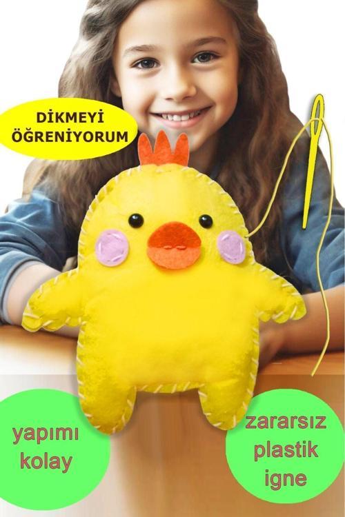 Keçe Oyuncak Dikiş Seti - Sevimli Ördek Montessori Oyuncak
