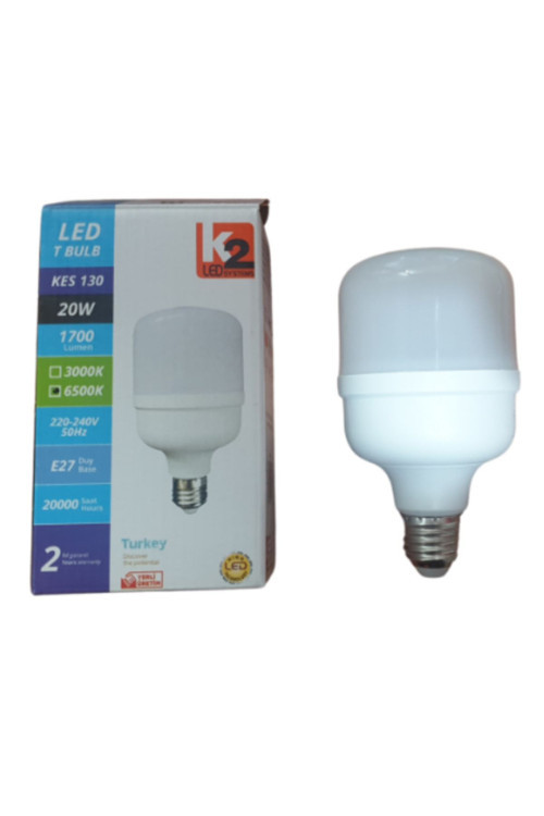 Kes130 E27 Duy 20Watt Beyaz Işık 1700Lümen Torch Led Ampul