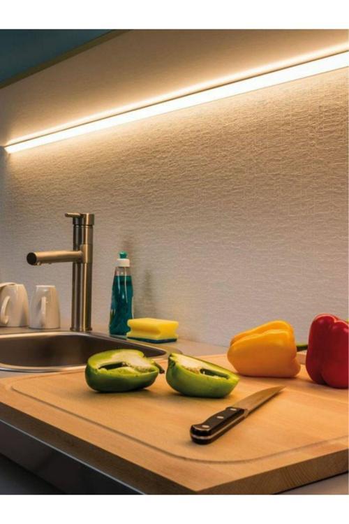 Mutfak Dolabı Ve Tezgah Altı 300 Cm Led Şerit Profil Aydınlatma Anahtarlı