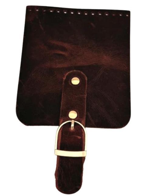 Gerçek Deri 21x12 cm Hardal Sarı Crazy Renk Çanta Kapağı Light Gold Metalli