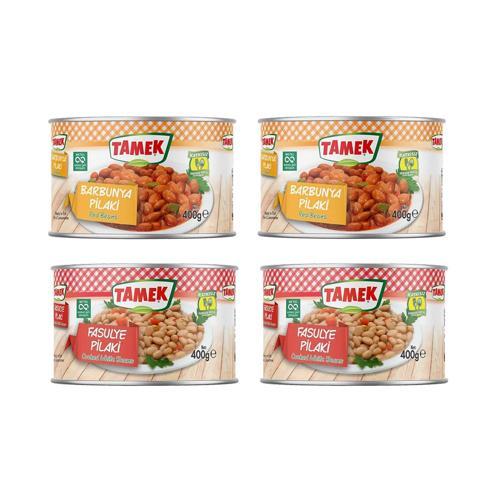 Barbunya ve Fasulye Pilaki Konserve 400 gr x 4 lü Karma Paket