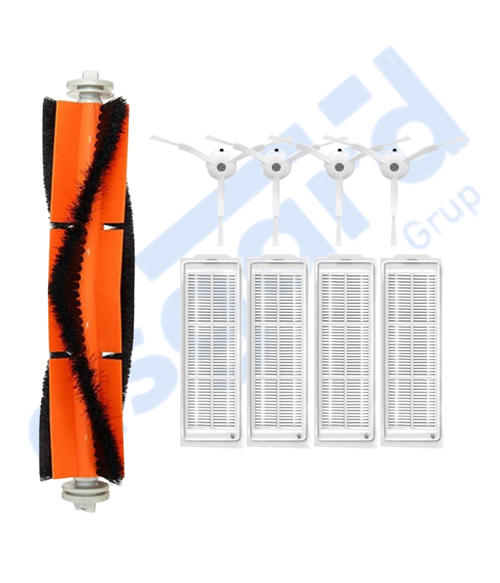 Xiaomi Mop 2 Pro (MJST1SHW) -Mop 2 Lite Uyumlu 1 Ana Fırça 4 Yan Fırça 4 Filtre