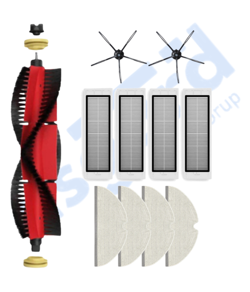 ROBOROCK S50 – S55 –S5 MAX – S6 – S6 MAXV Uyumlu 1 Ana Fırça 2 Yan Fırça 4 Filtre 4 Mop