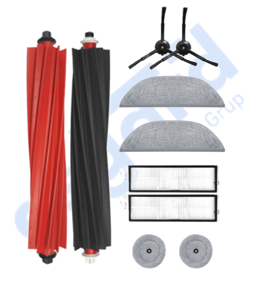 ROBOROCK S8 MaxV Ultra Uyumlu  1 Ana Fırça 2 Yan Fırça 2 Filtre 2 Mop 2 Yan Mop