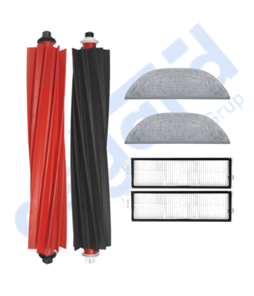 ROBOROCK S8 MaxV Ultra Uyumlu  1 Ana Fırça 2 Filtre 2 Mop