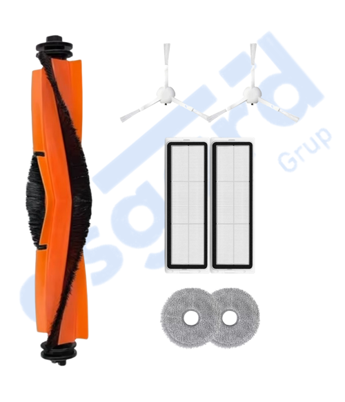 XİAOMİ S10+ , S20+ , X10+ , X20+ Uyumlu 1 Ana Fırça 2 Yan Fırça 2 Filtre 2 Mop