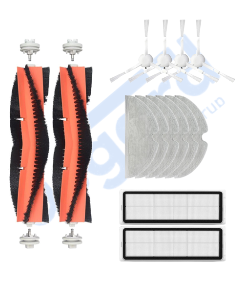 Xiaomi 1C,2C,Mop 2 Uyumlu 2 Ana Fırça 4 Yan Fırça 2 Filtre 6 Mop