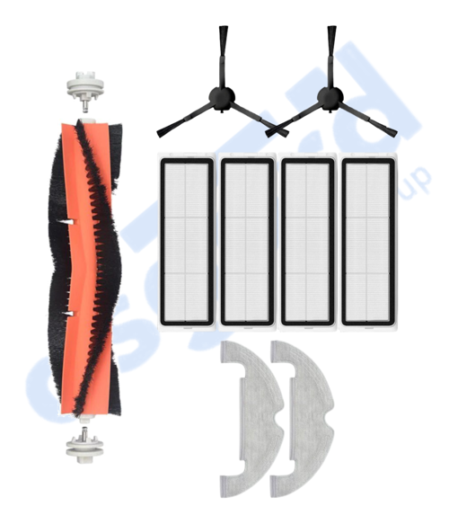 DREAME D10 PLUS – D10S PLUS – D10 PLUS GEN 2 UYUMLU 1 Ana Fırça 2 Yan Fırça 4 Filtre 2 Mop