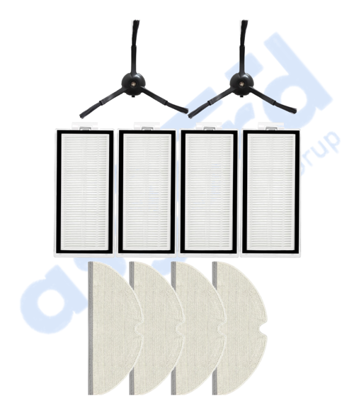 ROBOROCK Q5, Q5+, Q5 PRO,Q5 PRO+ UYUMLU 2 Yan Fırça 4 Filtre 4 Mop